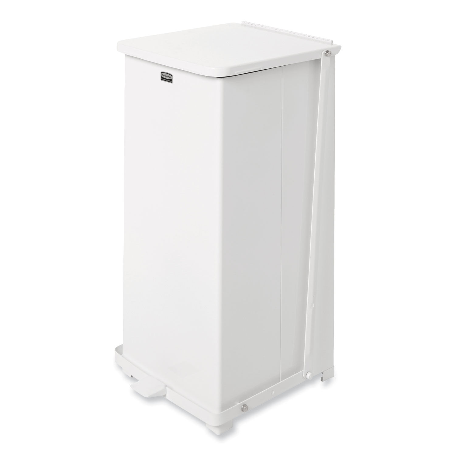 Defenders Heavy-Duty Steel Step Can by Rubbermaidandreg; Commercial RCPST24EPLWH