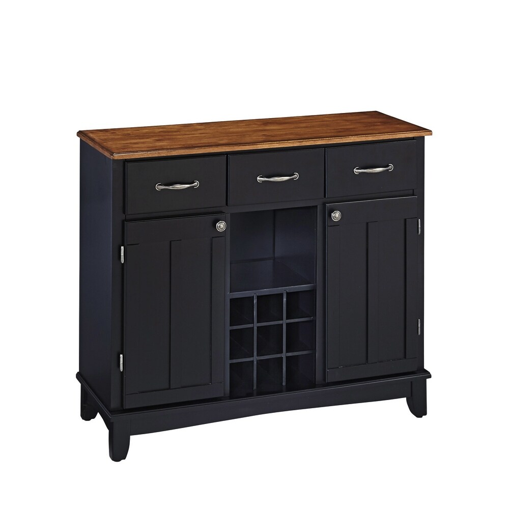 Homestyles Buffet Of Buffets Black Wood Buffet   42\