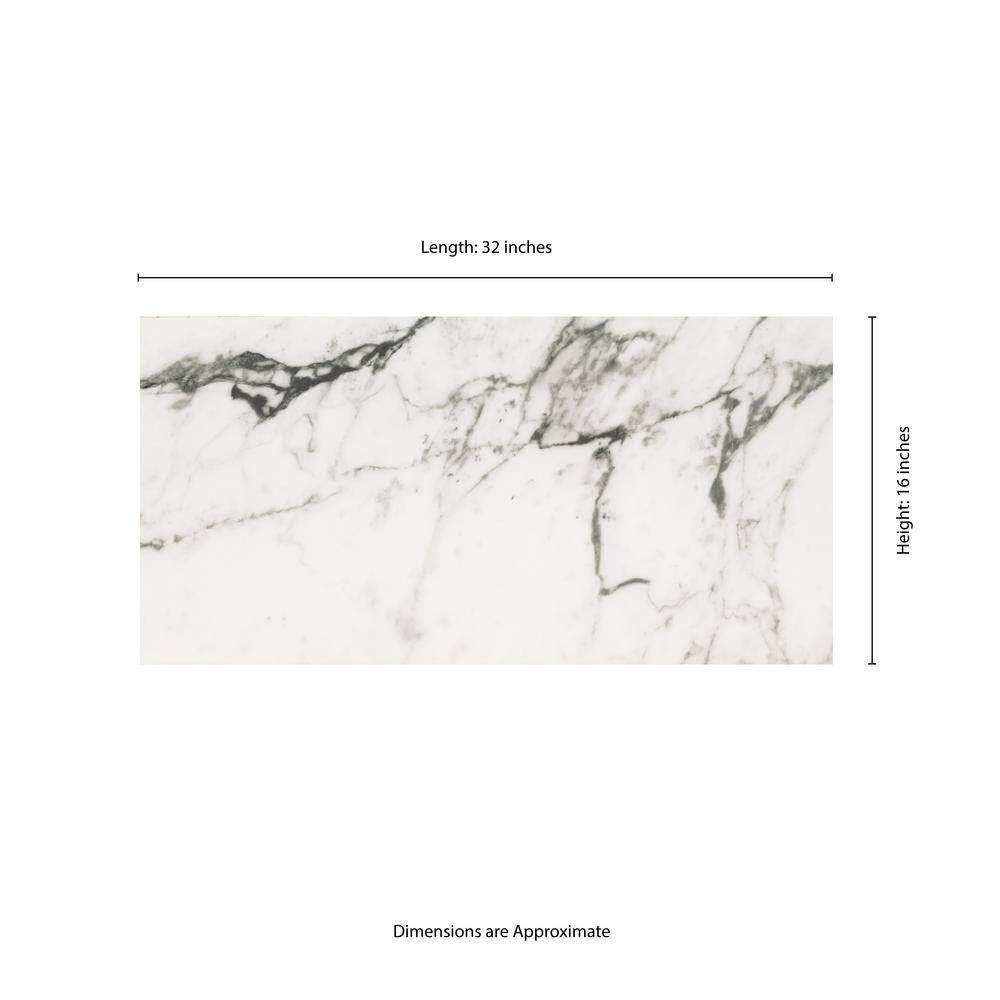 MSI Donatello 16 in. x 32 in. Polished Porcelain Marble Look Floor and Wall Tile (14.2 sq. ft.Case) NHDDONA1632PC