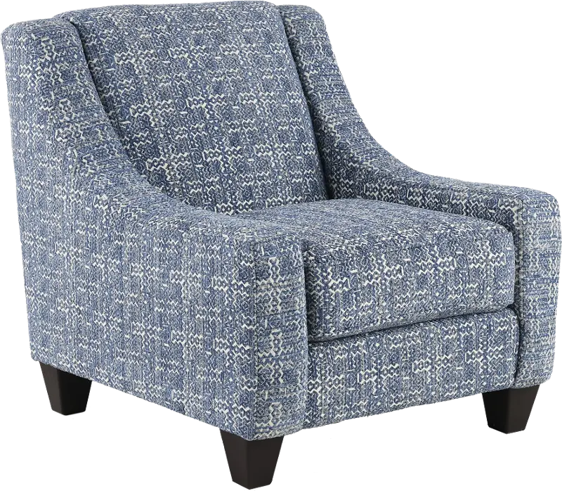 Modern Farmhouse Denim Blue Accent Chair