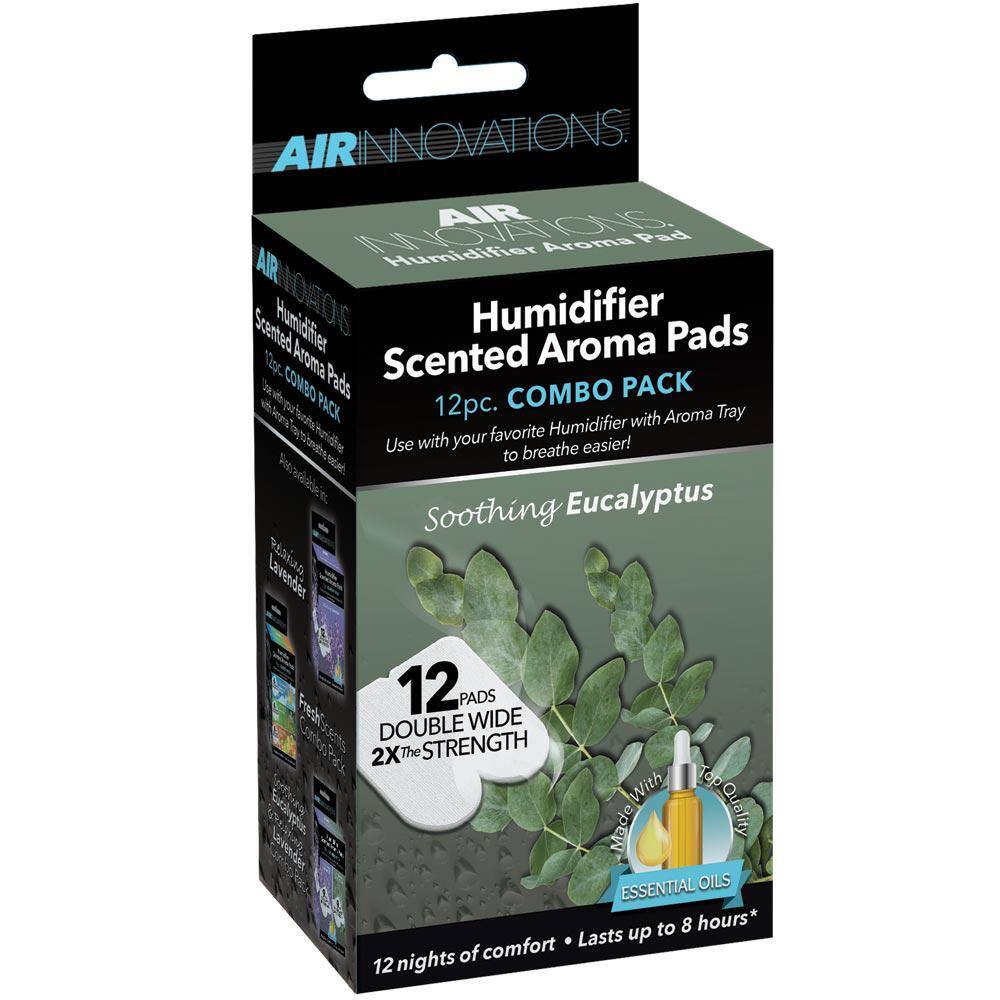 Air Innovations Essential Oil Humidifier Aroma Pads Eucalyptus Scent (12-Pack) AP01-EUCALYPTUS