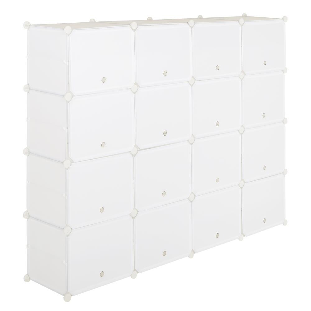 32 Grids 8 Tier Portable Shoe Rack Organizer Shelf Storage Cabinet