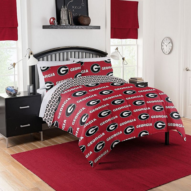 Georgia NCAA Queen Bed Set by The Northwest