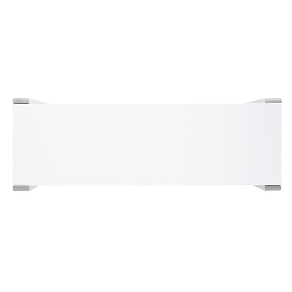 SAFAVIEH Modern Bartholomew White/ Grey Lacquer Console Table - 51