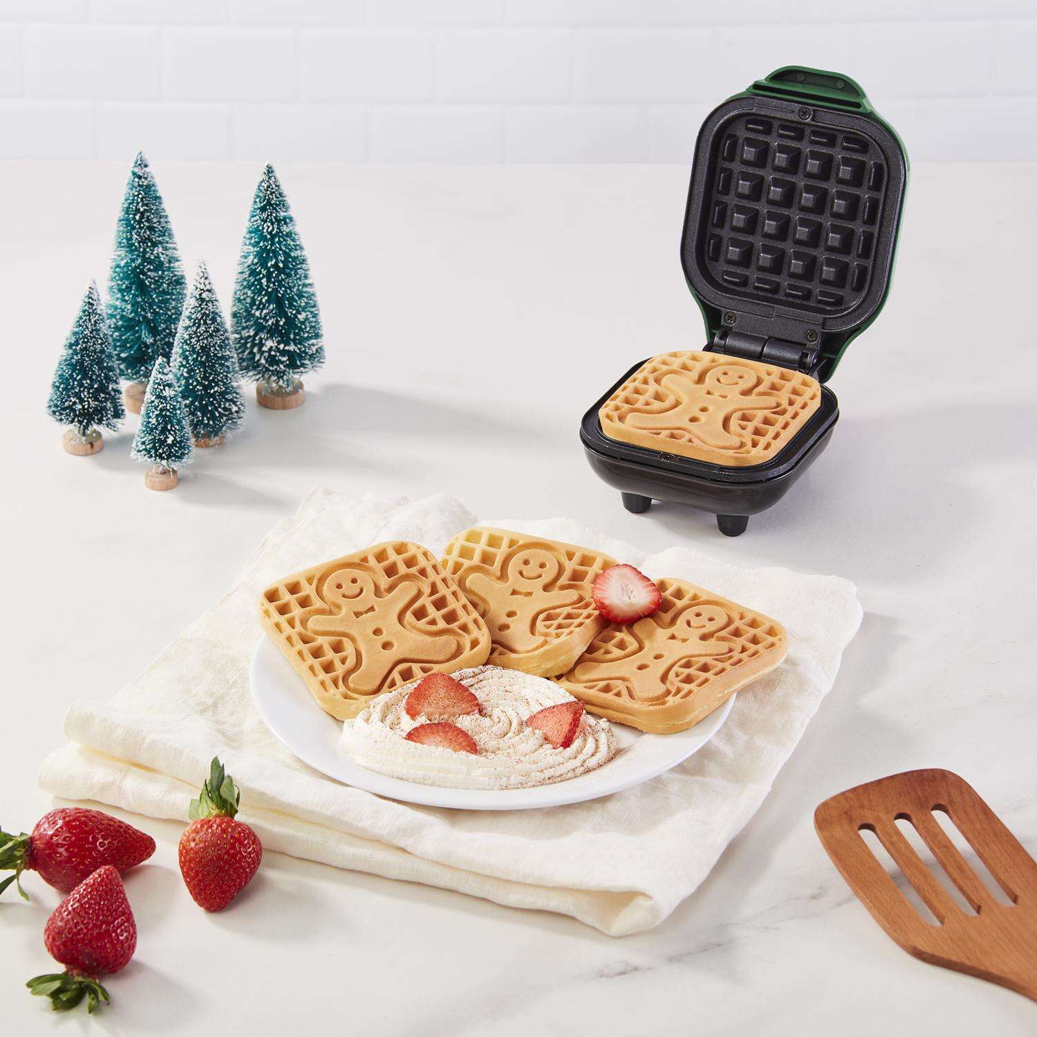 Rise by Dash 1 waffle Green Aluminum Waffle Maker