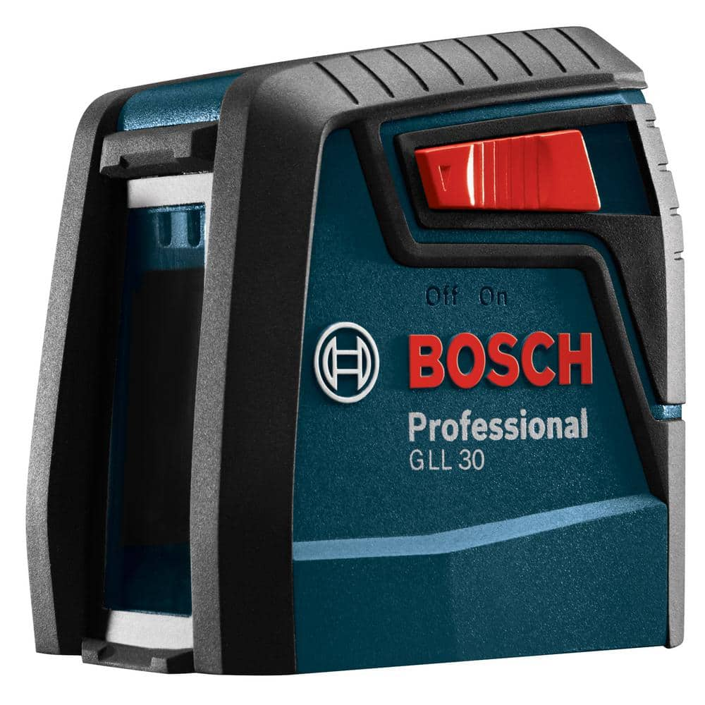 Bosch 30 ft. Cross Line Laser Level Self Leveling with 360 Degree Flexible Mounting Device and Carrying Pouch GLL 30 S