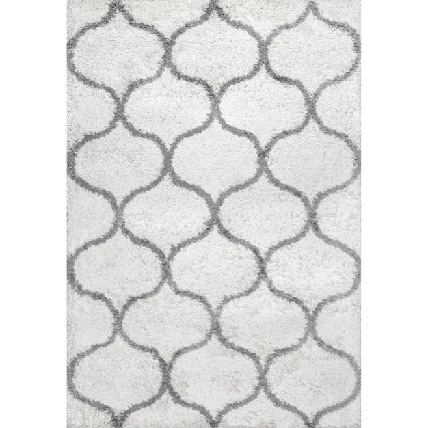 Nuloom Malika Soft amp Cozy Trellis Shag Area Rug