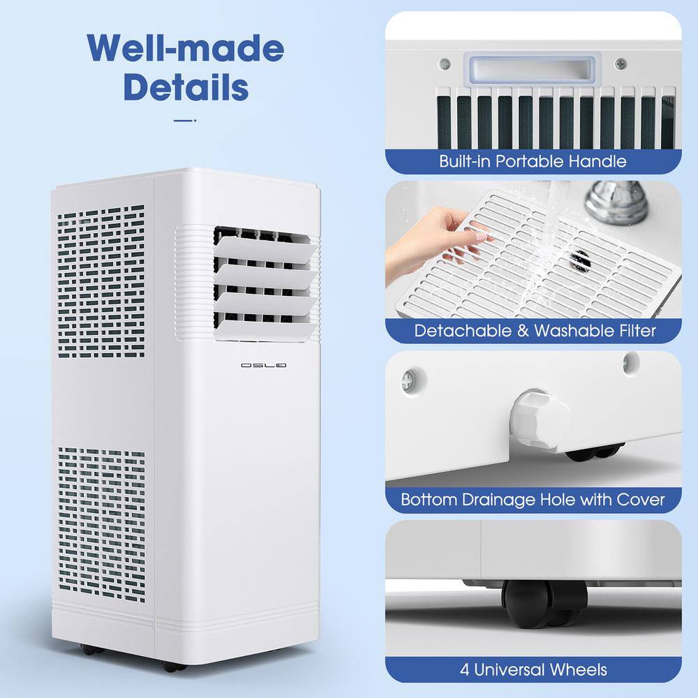 Gymax 10000 BTU Portable Air Conditioner with Remote Control Cooling Fan Dehumidifier GYM11455