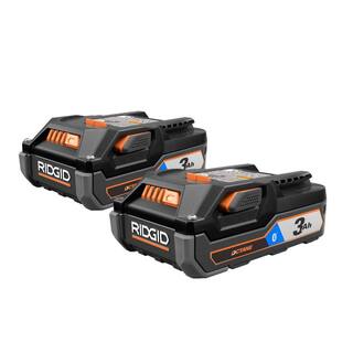 RIDGID 18V OCTANE Bluetooth 3.0 Ah Batteries (2-Pack) and Charger Kit with Tool Bag AC806