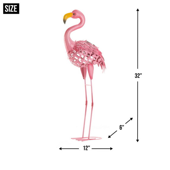 Accent Plus 10018932 Standing Tall Solar Flamingo ...