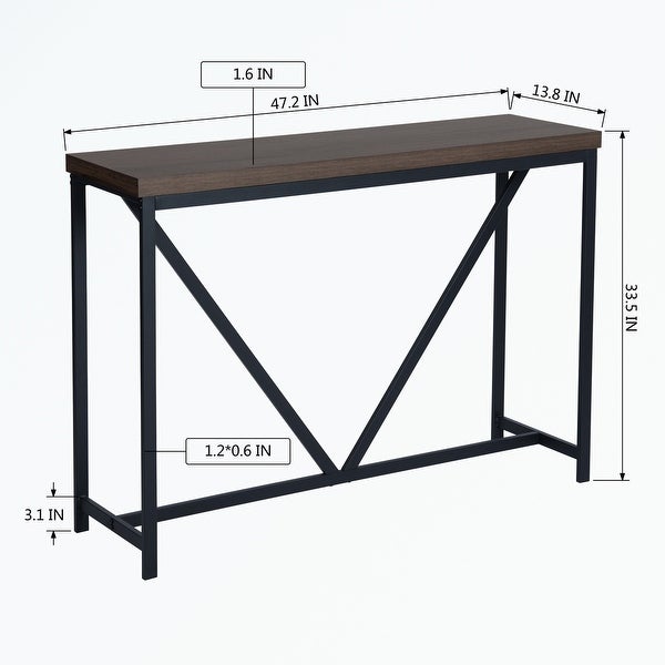 Sofa Console Table with metal frame