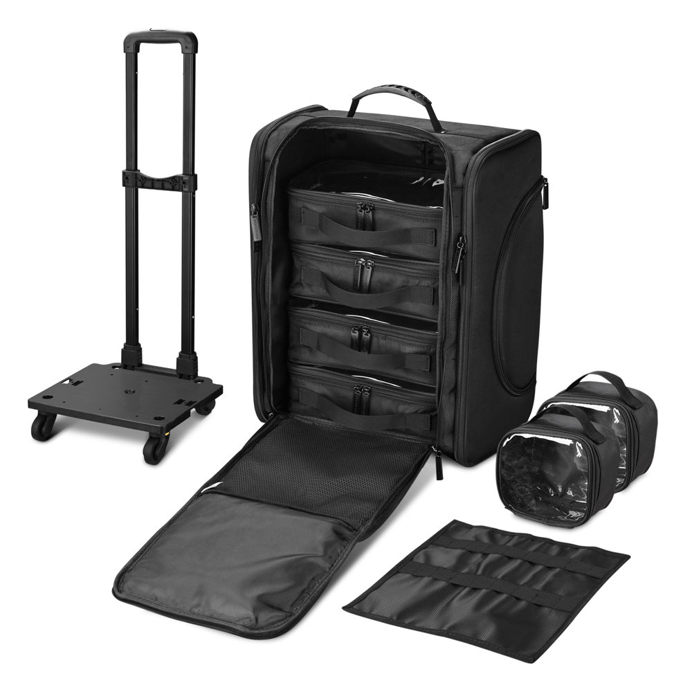 Byootique Rolling Case with Detach Trolley Wheels & Compartments