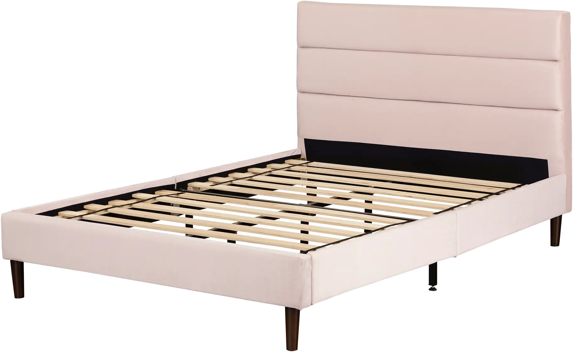 Maliza Pink Full Tufted Upholstered Platform Bed - South Shore