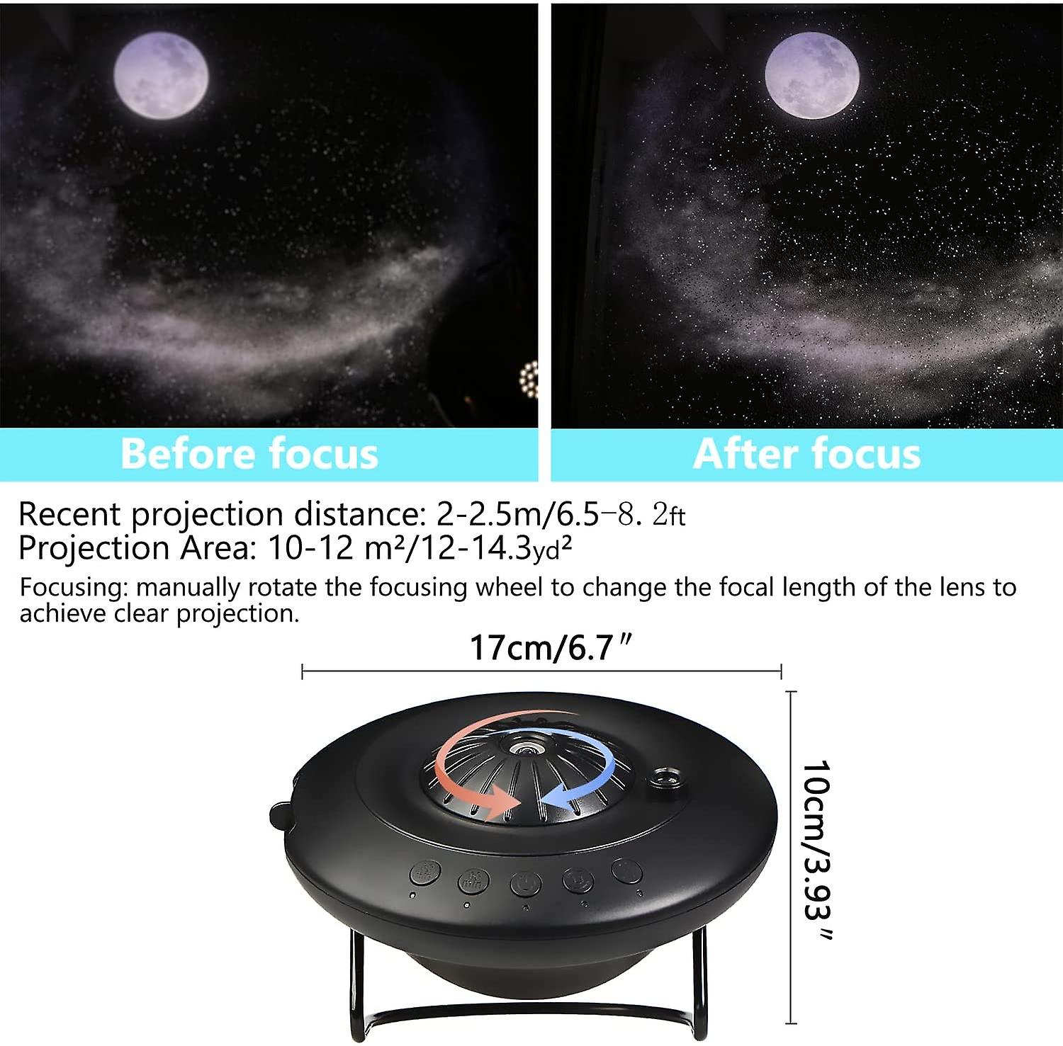 Ufo Led Star Projector Night Light 8 In 1 Planetarium Projection Galaxy Starry Sky Projector Lamp For Kids Room Ceiling Decor