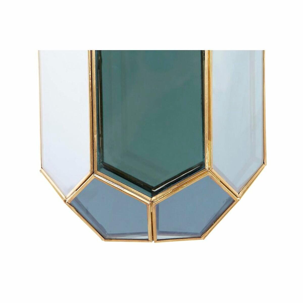 Ceiling Light DKD Home Decor Crystal Blue Golden Brass 50 W (22 x 23 x 29 cm)