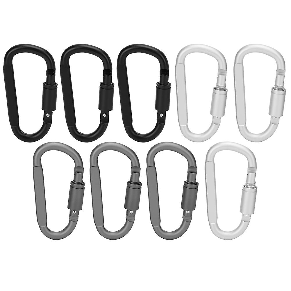 D Shaped Buckle Carabiner Quick Hanging Lock Outdoor Equipment Tool Aluminum Alloy