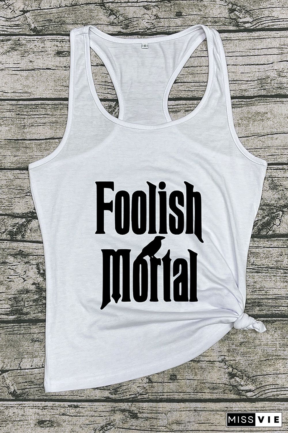 Foolish Mortal Sleeveless Tank Top Wholesale