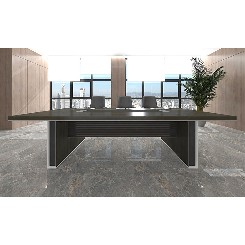 MATEES Boardroom Table 2.8M - Grey/ Brown