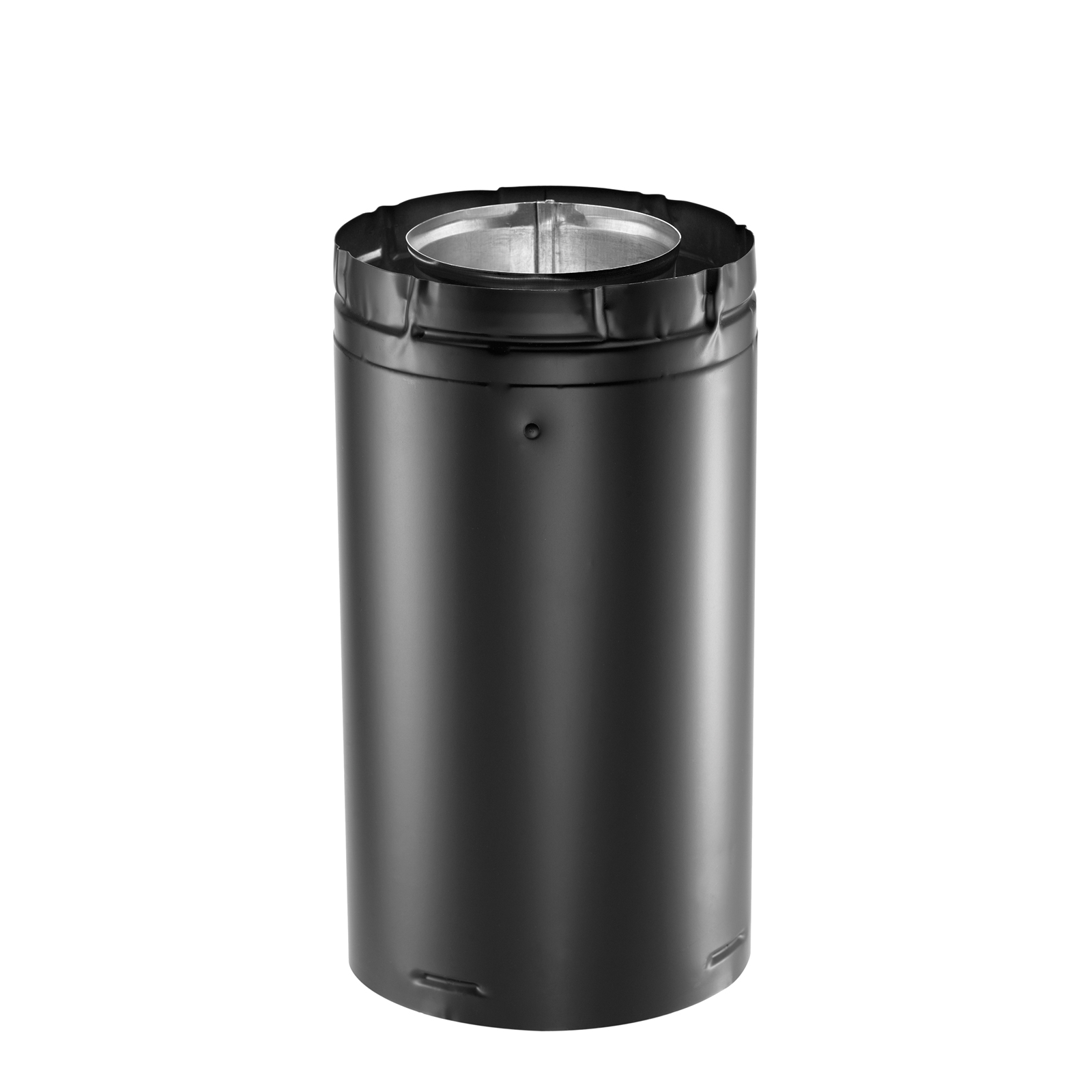 DuraVent Direct Vent Pro 17 - 24 Inch Adjustable Pipe With Welded Seam - Black Direct Vent Pipe For Gas Fireplaces & Gas Stoves - 46DVA-24TAB