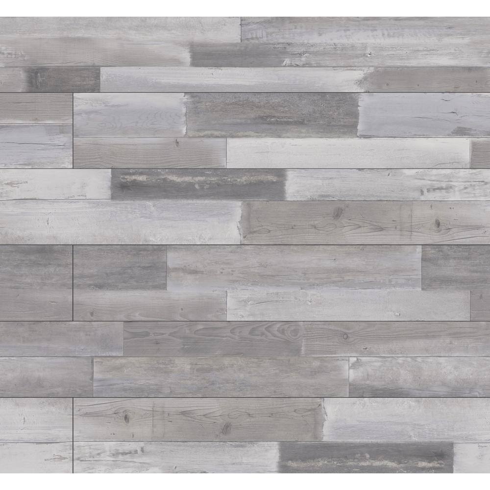 MSI Woodland Hoffman Gray 12 MIL x 7.1 in. W x 48 in. L Click Lock Waterproof Luxury Vinyl Plank Flooring (23.8 sqftcase) HD-LVR5012-0034