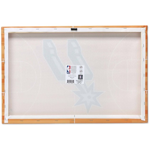 Nba San Antonio Spurs Court Canvas Wall Sign