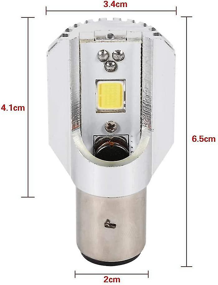 Motorbike Led Headlight Bulb Far/near Light Motorbike Headlight Xenon White Light Headlight Bulb (silver) (1pcs)