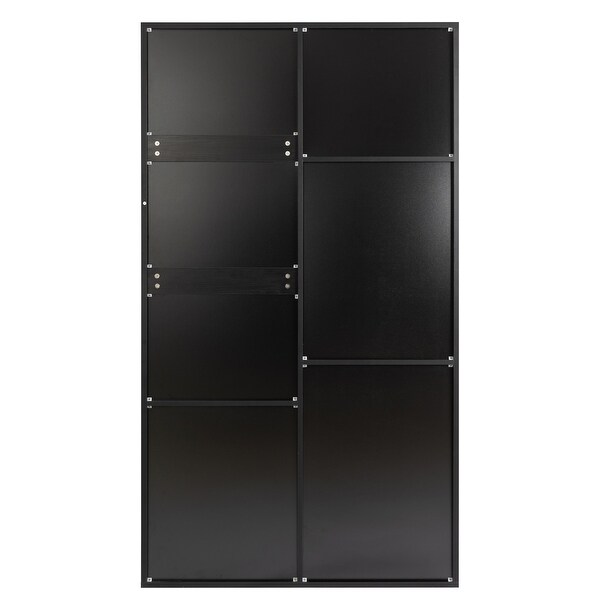 71-inch High Classic Sliding Barn Door Armoire， Lockers - - 37216746