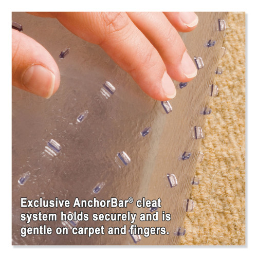 ES Robbins Natural Origins Chair Mat for Carpet， 46 x 60， Clear (141052)