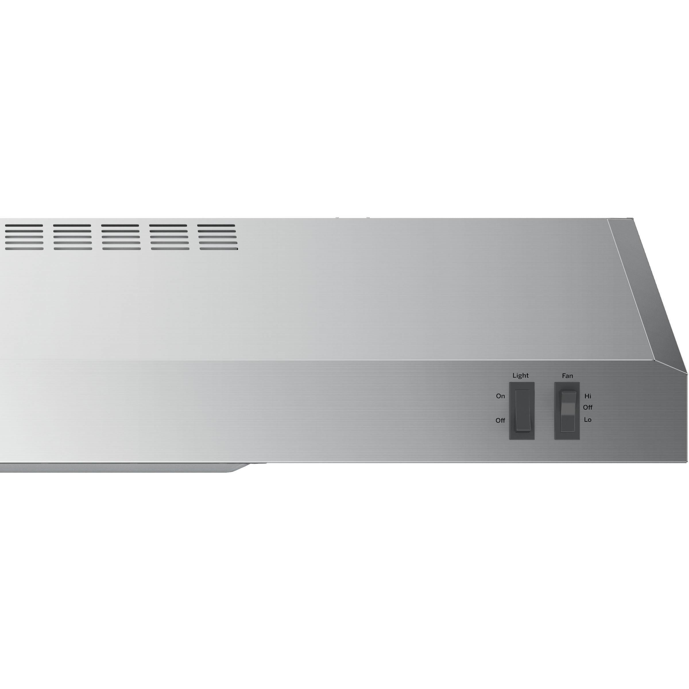 GE 30-Inch Under Cabinet Range Hood with 2 Speeds JVX3300SJSSC