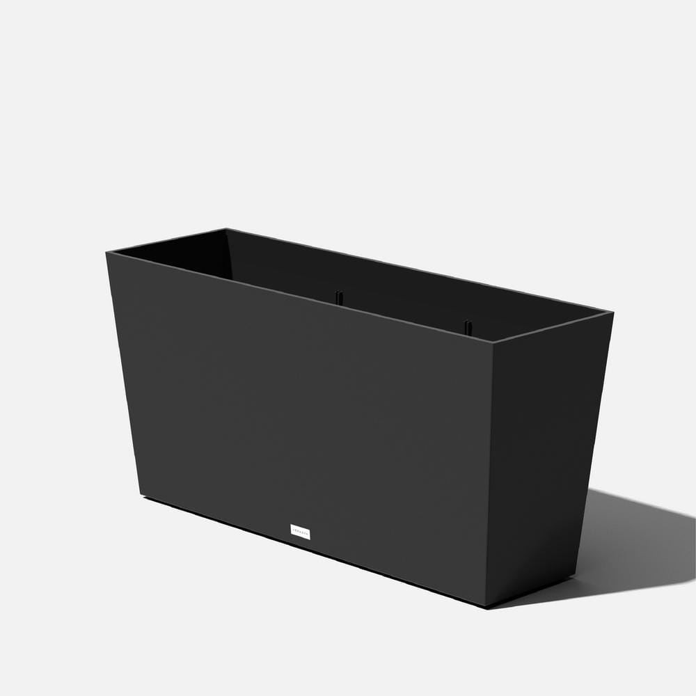 Veradek Midori 39 in. Black Trough Plastic Planter MLO39B