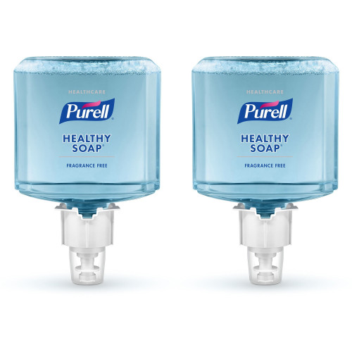 PURELL HEALTHY SOAP Gentle and Free Foam， For ES6 Dispensers， Fragrance-Free， 1，200 mL， 2/Carton (647202)