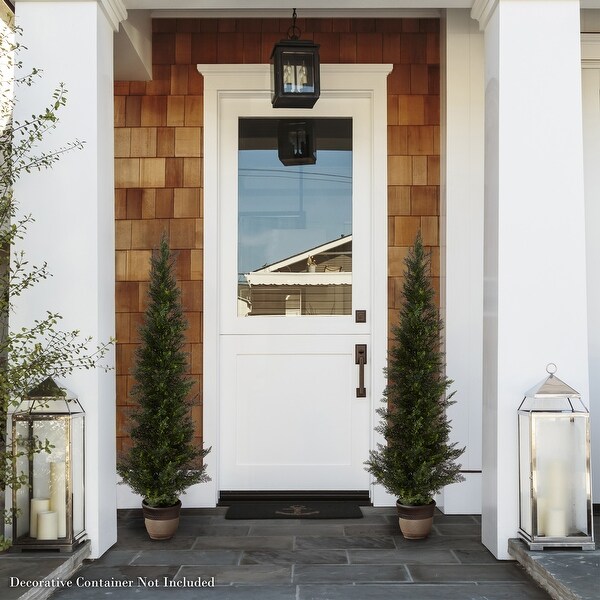 5Foot Potted Artificial Cedar Topiary Trees