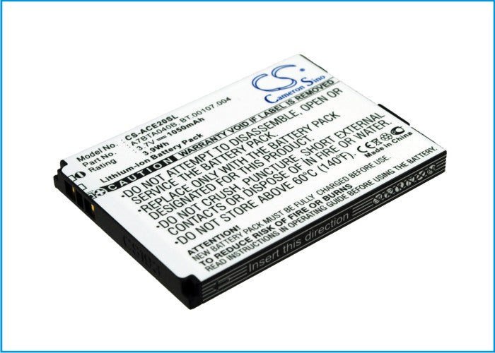 Acer beTouch E200 L1 Replacement Battery BatteryClerkcom Mobile Phone