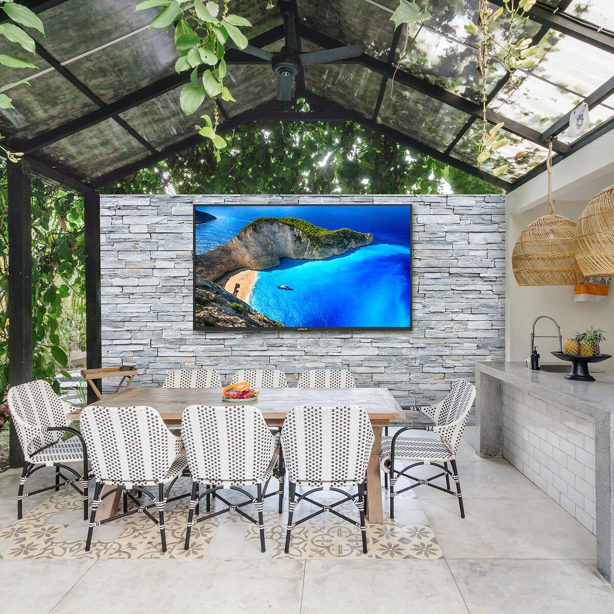 Peerless-AV Neptune 75 Shade Series 4K Outdoor TV