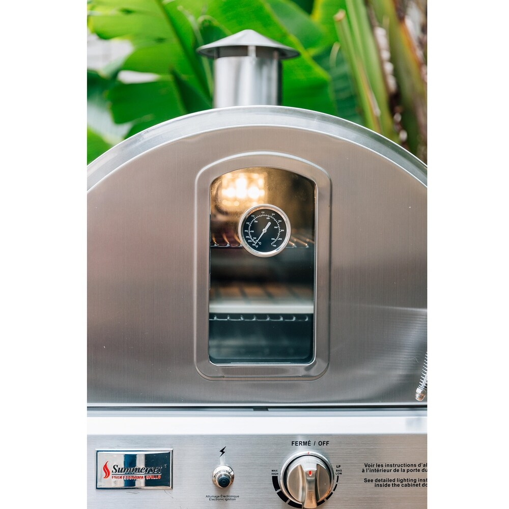 Summerset Freestanding Natural Gas Outdoor Pizza Oven   SS OVFS NG