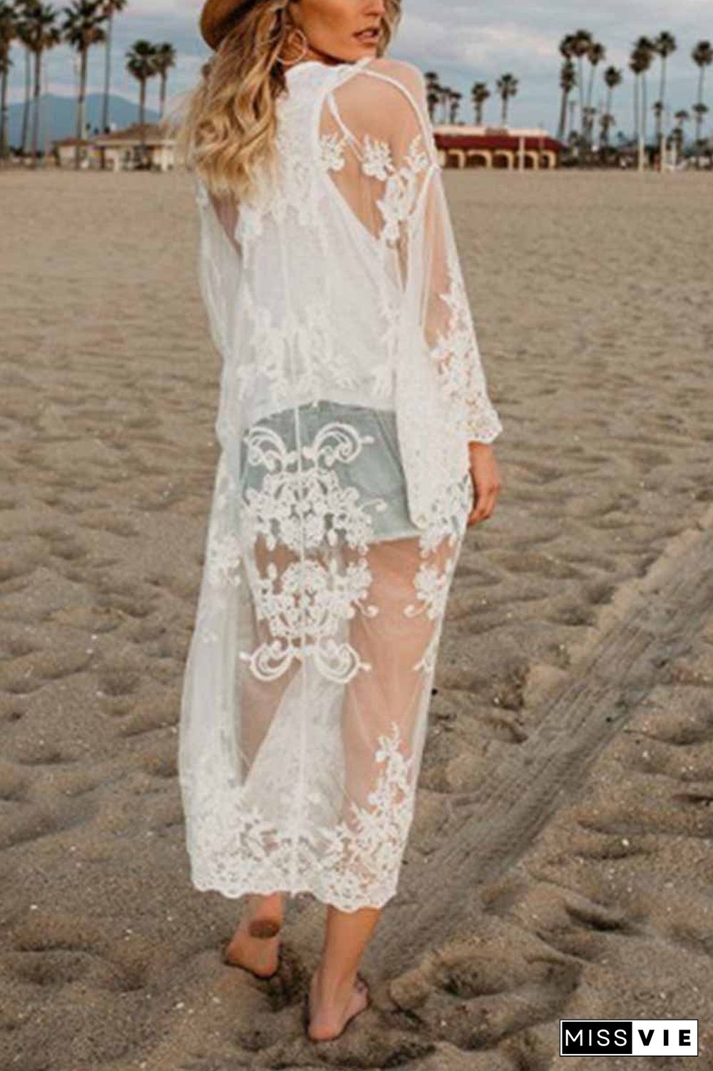 Sheer Shawl Beach Swimwear Cover-up