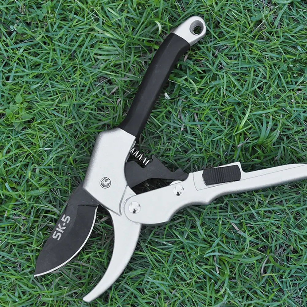 sk5 home garden fruit tree Pulley scissors Gardening Tools Ergo PP Handles Carbon Steel Plant Shears Pruner Scissors