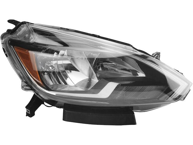 Right Passenger Side Halogen Headlight Assembly - Compatible with 2016 - 2019 Nissan Sentra 2017 2018