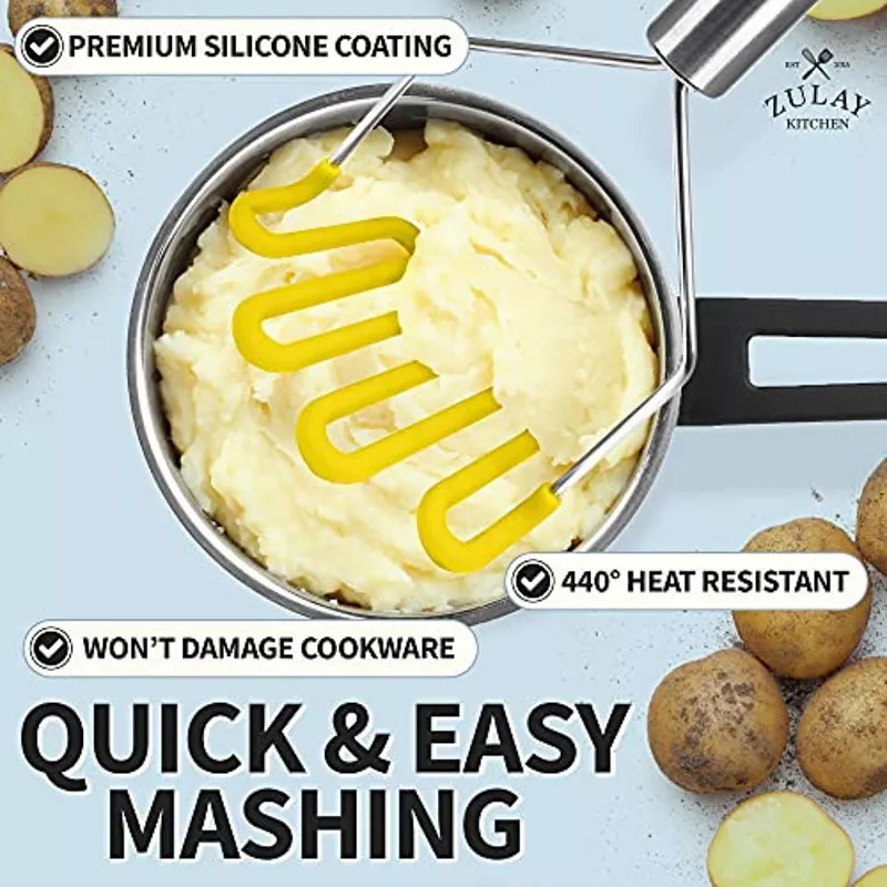 Silicone-Coated Potato Masher