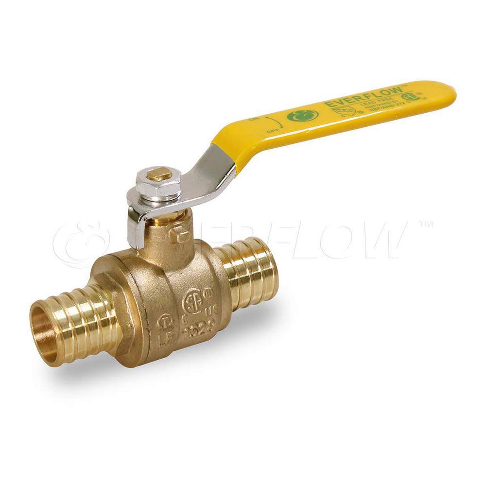 The Plumber's Choice 34 in. Full Port PEX Barb Ball Valve Water Shut Off 34600PV