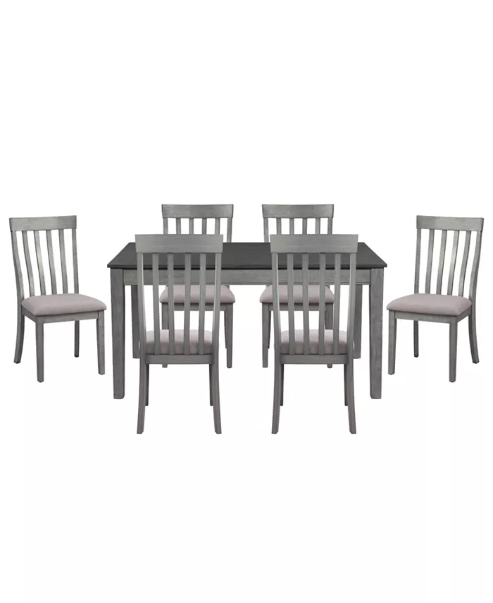 Homelegance Forte 7pc Dining Set (Rectangular Table and 6 Side Chairs)