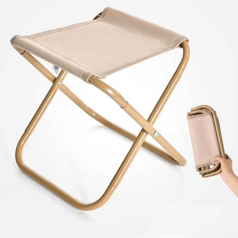 Outdoor Portable Folding Hiking Picnic Chair Collapsible Camp Stool Lightweight Compact Folding Camping Stool With Carry Bag