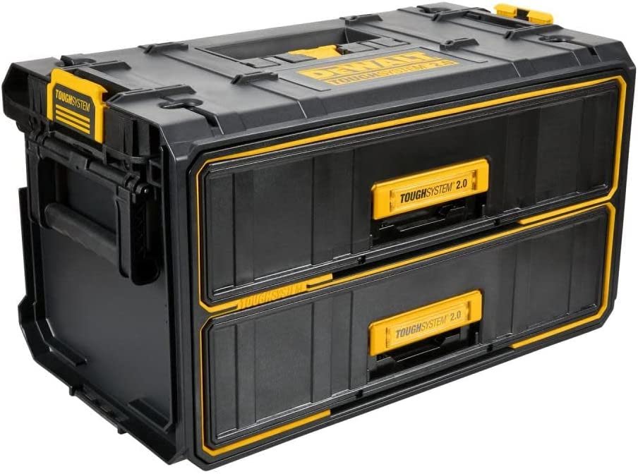 DEWALT ToughSystem Tool Box， 2.0 Two-Drawer， 21.8in. DWST08320