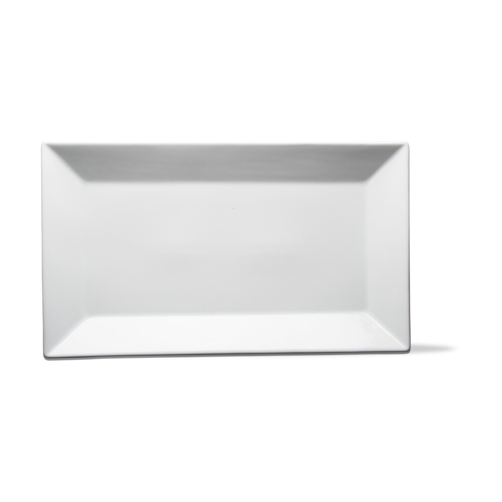 Whiteware Rectangular Serve Dinnerware Serving Tray Platter