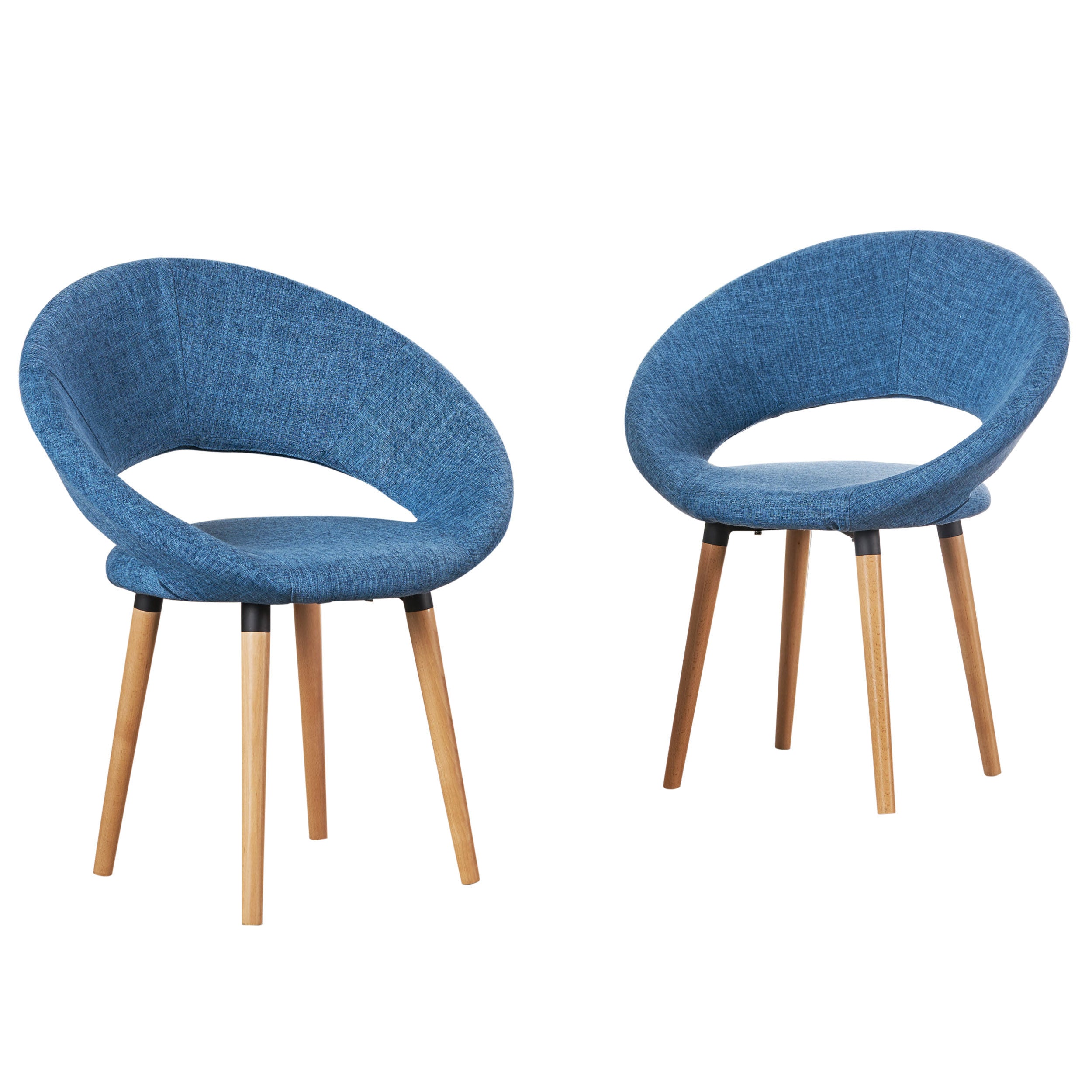 Kagan Fabric Modern Dining Chair (Set of 2)