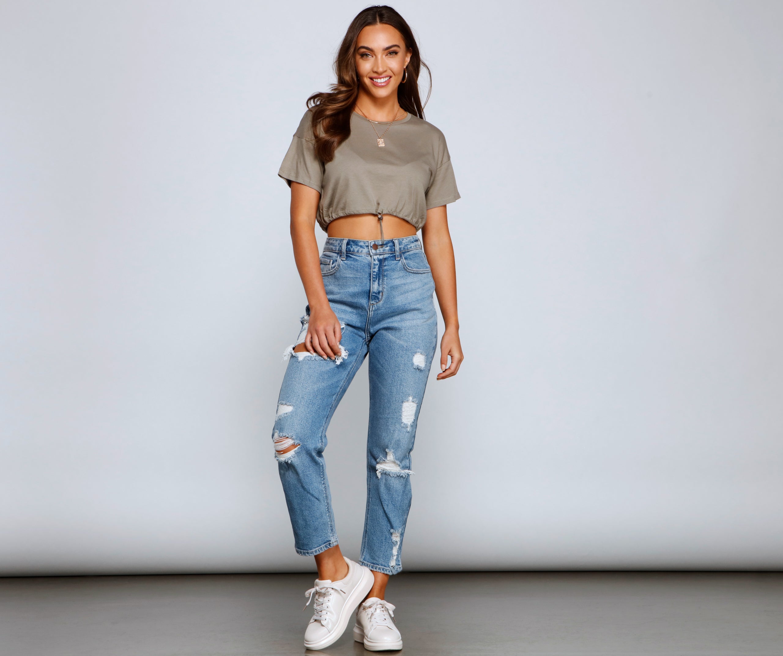 Cinched And Chic Crop Top