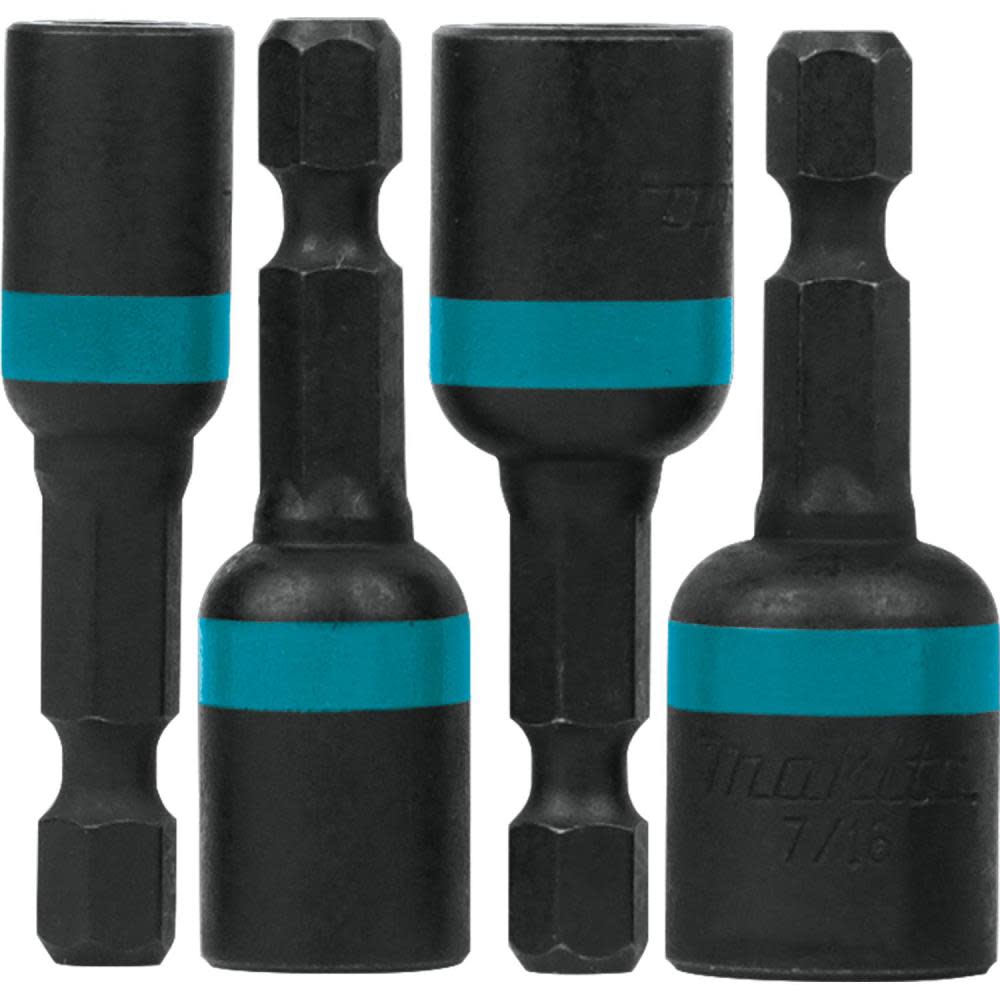 Makita Impact X 4 Pc. 1-3/4 Magnetic Nut Driver Set A-97639 from Makita