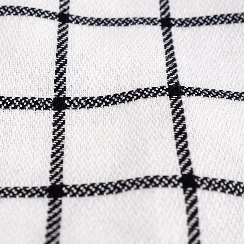 Black Checkered Grid Kitchen Towel   16 x 26   Set of 10   16'' x 26''