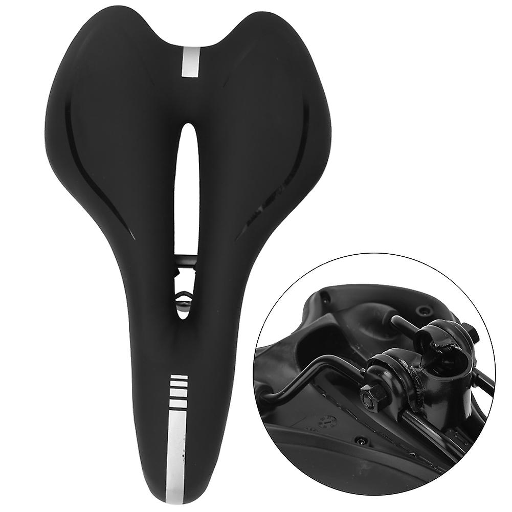 Silicone Bike Seat Hollow Comfortable Mountain Bicycle Saddle Cushion Cycling Accessories With Small Rain Cover