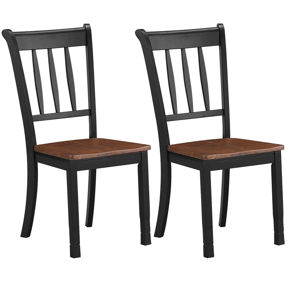 Set of 2 Solid Wood Dining Chairs Antique Dining Side Chairs